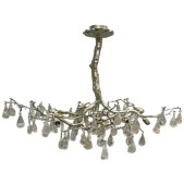 PS2673 ROCK CRYSTAL TREE BRONZE CHANDELIER