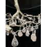 PS2673 ROCK CRYSTAL TREE BRONZE CHANDELIER