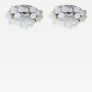 PS2678 PAIR ROCK CRYSTAL BUBBLE FLUSH