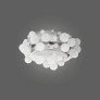 PS2678 PAIR ROCK CRYSTAL BUBBLE FLUSH