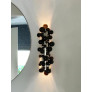 PS2679 SMOKY BUBBLE QUARTZ SCONCES