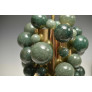 PS2680 GREEN ROCK CRYSTAL BUBBLE LAMPS