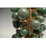 PS2680 GREEN ROCK CRYSTAL BUBBLE LAMPS