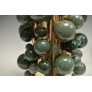 PS2680 GREEN ROCK CRYSTAL BUBBLE LAMPS