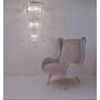 PS2696 ANGELO MANGIAROTTI STYLE CHANDELIER