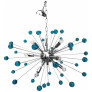 PS2701 CHANDELIER MURANO GLASS SPUTNIK BLUE