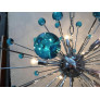 PS2701 CHANDELIER MURANO GLASS SPUTNIK BLUE