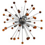 PS2702 AMBER “STAR” MURANO GLASS SPUTNIK CHANDELIER