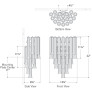 PS2705 LORELEI LARGE WATERFALL SCONCE
