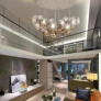 PS2707 FLYING FLOWERS FLUTTERING CHANDELIER