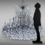 PS2755 LARGE CRYSTAL CHANDELIER