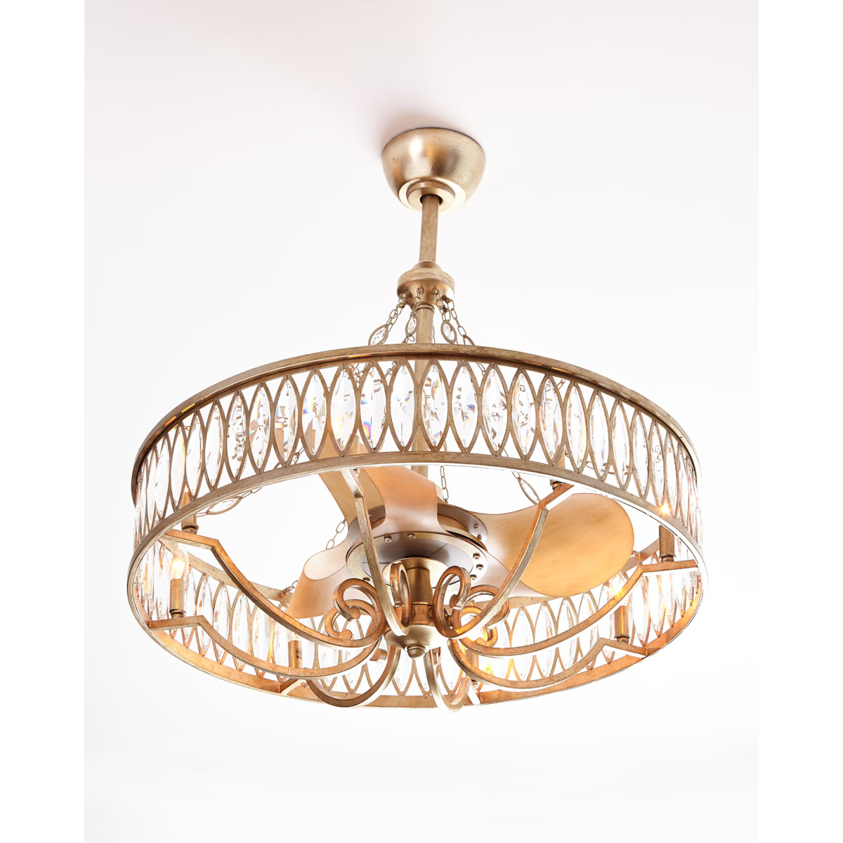 PS2797 CRYSTAL 8-LIGHT PENDANT WITH FAN PS2797 CRYSTAL 8-LIGHT PENDANT WITH FAN