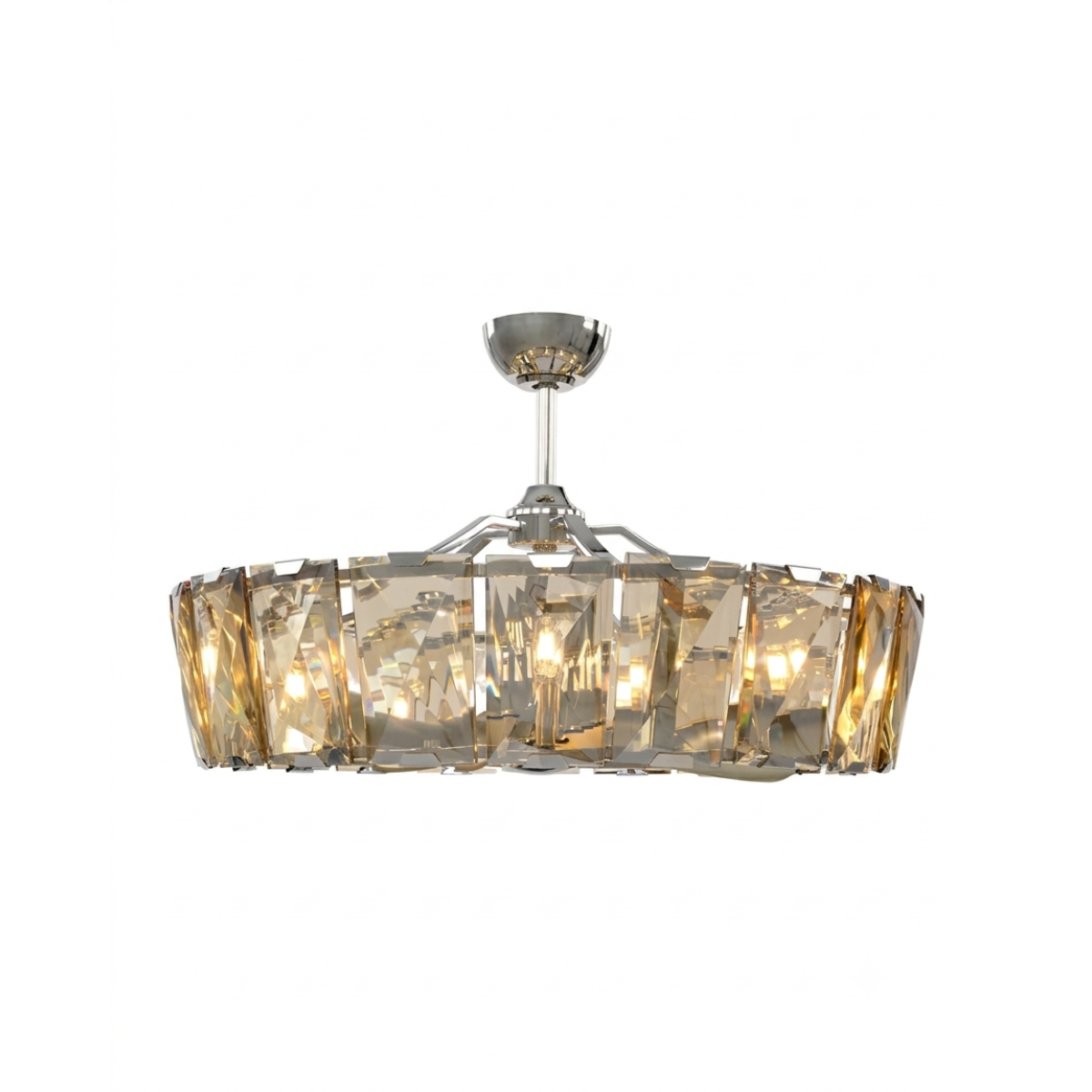 PS2798 10-LIGHT CRYSTAL FANDELIER PS2798 10-LIGHT CRYSTAL FANDELIER