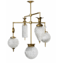 PS2802 VINTAGE GLASS GLOBE CHANDELIER