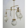 PS2802 VINTAGE GLASS GLOBE CHANDELIER