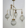 PS2802 VINTAGE GLASS GLOBE CHANDELIER