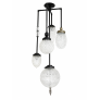 PS2803 NOIR VINTAGE GLOBE CHANDELIER