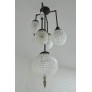 PS2803 NOIR VINTAGE GLOBE CHANDELIER
