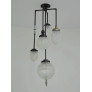 PS2803 NOIR VINTAGE GLOBE CHANDELIER