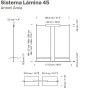 PS2861 SISTEMA LAMINA 45 BY SANTA & COLE