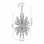PS2884 32 LIGHT VERTICAL OVAL PENDANT