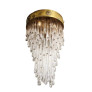 PS2886 VENINI STUNNING GLASS TEARDROP CHANDELIER