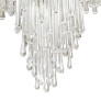 PS2887 VENINI EXCEPTIONAL GLASS TEARDROP CHANDELIER