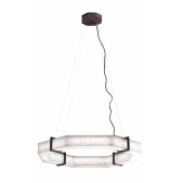PS2931 ALABASTER OCTAGON CHANDELIER