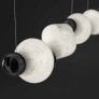 PS2932 ALABASTER CONE CHANDELIER
