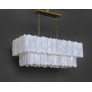 PS2934 2-TIER RECTANGLE SELENITE CHANDELIER