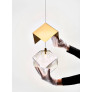 PS2985 12 PYRITE HANDMADE BLOWN CRYSTAL CHANDELIER