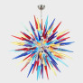 PS3008 Contemporary Chandelier Starburst Multicolor