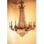 PS3014 Louis XVI Style Bronze & Crystal Chandelier