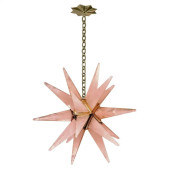PS3035 Star25 Pink Rock Crystal Chandelier