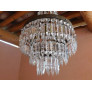 PS3045 Bronze & Cut Crystal Cascading Chandelier