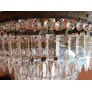 PS3045 Bronze & Cut Crystal Cascading Chandelier