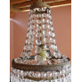 PS3045 Bronze & Cut Crystal Cascading Chandelier