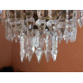 PS3045 Bronze & Cut Crystal Cascading Chandelier