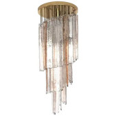 PS3046 Barbie Pink Clear Murano Chandelier