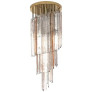 PS3046 Barbie Pink Clear Murano Chandelier