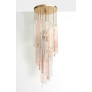 PS3046 Barbie Pink Clear Murano Chandelier