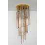 PS3046 Barbie Pink Clear Murano Chandelier