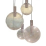 PS3047 Five Glass Globes Pendant Ceiling Light