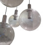PS3047 Five Glass Globes Pendant Ceiling Light