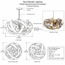 PS3063 Montone Round Chandelier