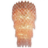 PS3069 Massive Pink Poliedri Murano Chandelier