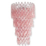 PS3069 Massive Pink Poliedri Murano Chandelier