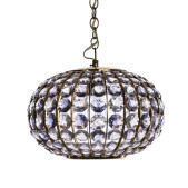 PS3071 Pink Clear Crystal Glass Chandelier