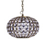 PS3071 Pink Clear Crystal Glass Chandelier