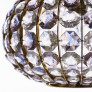 PS3071 Pink Clear Crystal Glass Chandelier
